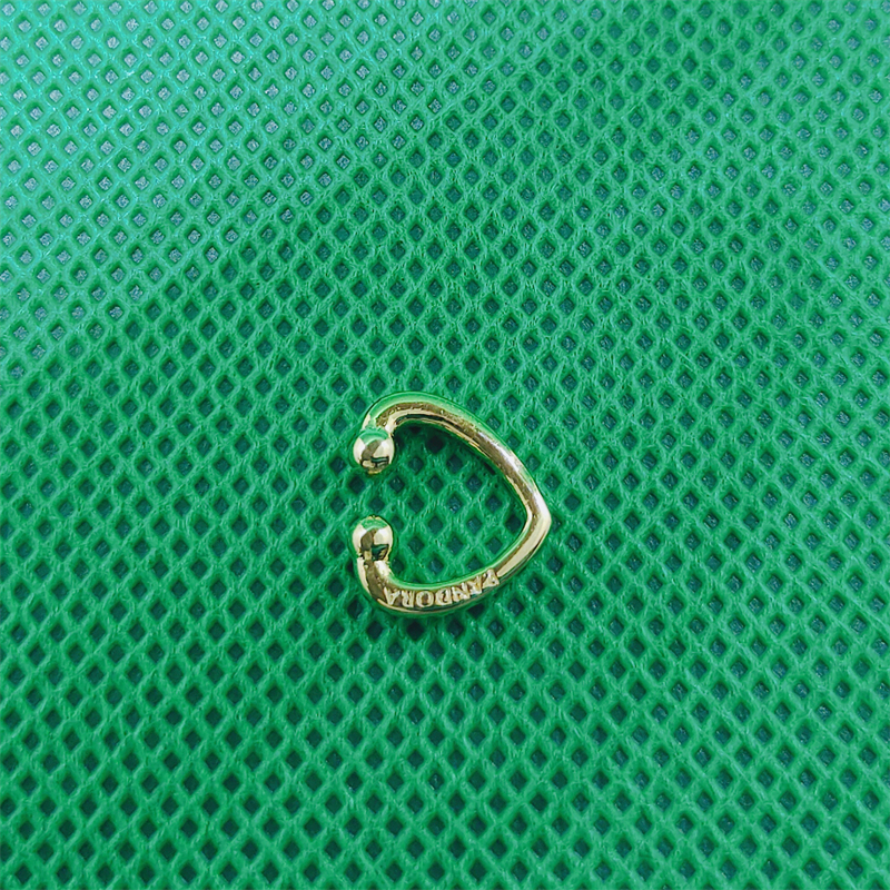 pandora open heart ear cuff shine gold plated brand