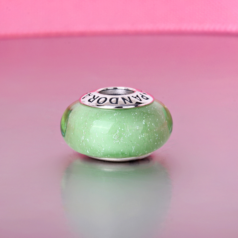 new tinker bell signature pandora green murano charm