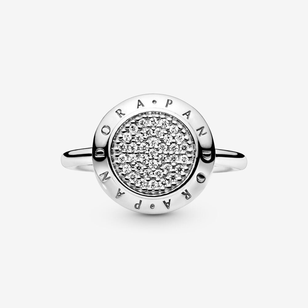 s925 pandora signature pave ring