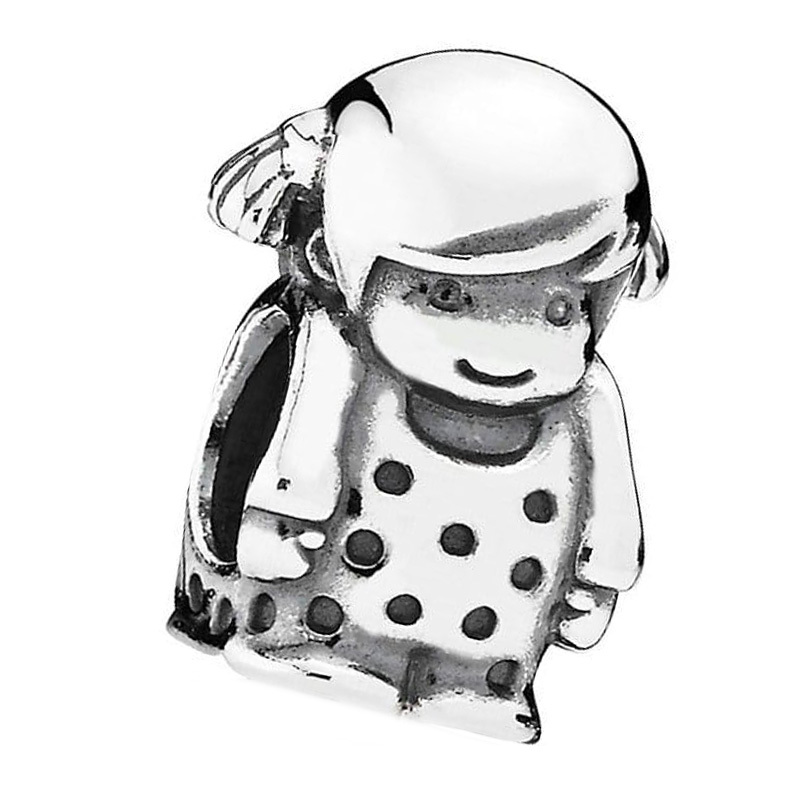 pandora silver girl charm