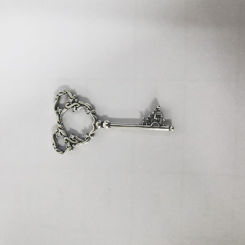 New Pandora Disney Parks Mickey Mouse Castle Key Pendant