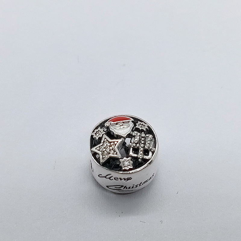 PANDORA Charm Christmas Joy Sterling Silver retired
