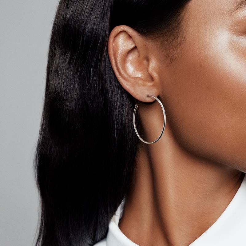pandora silver earrings hoops of versatility
