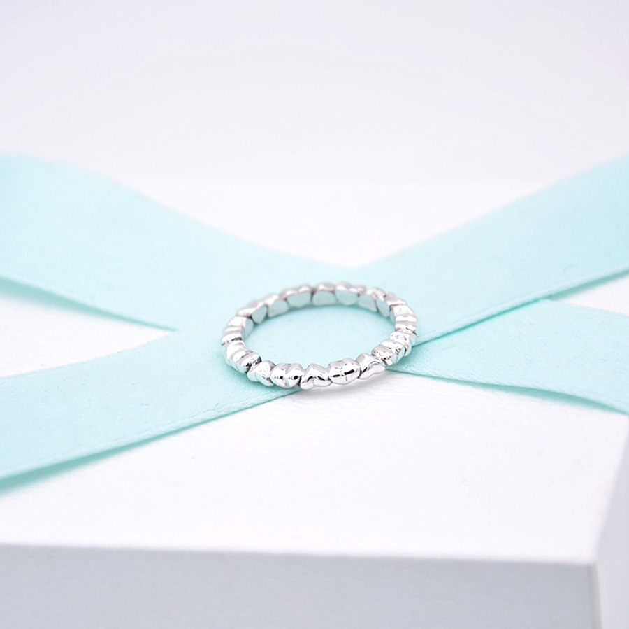 pandora chain of hearts stackable ring ale s925