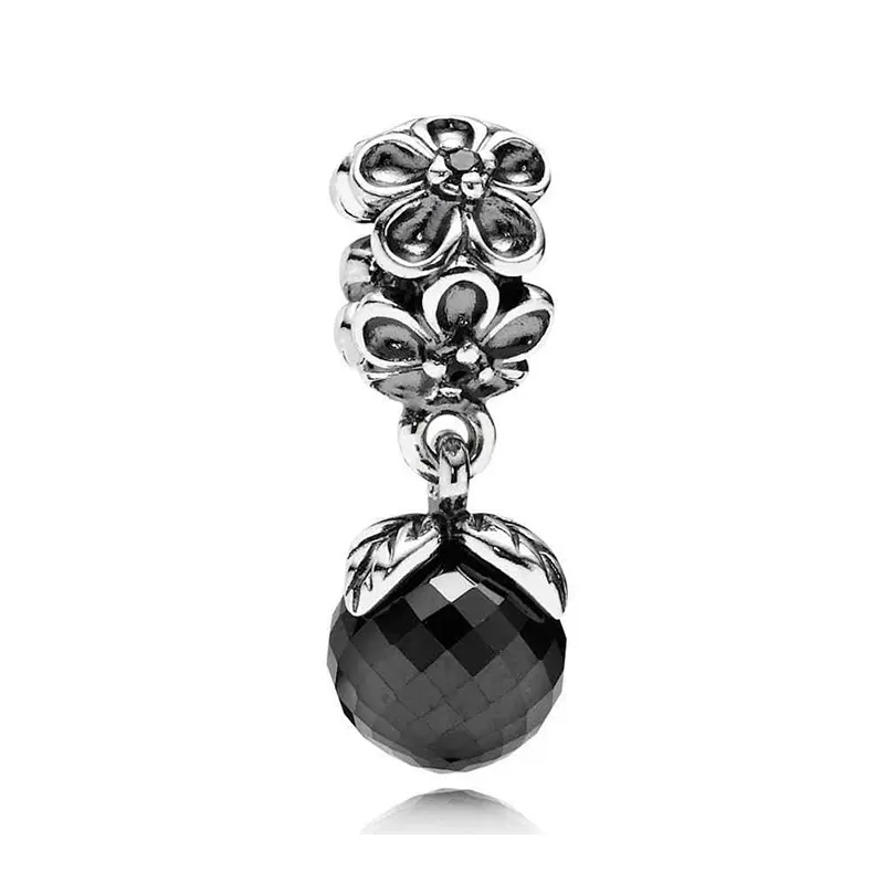 pandora garden odyssey black spinel dangle charm