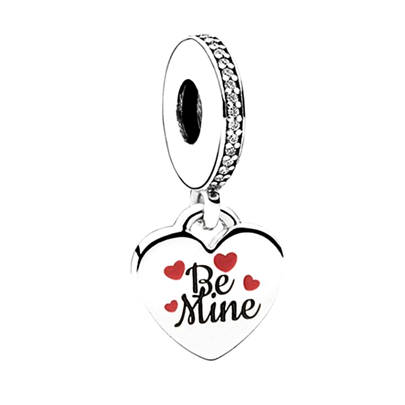 pandora be mine heart dangle charm