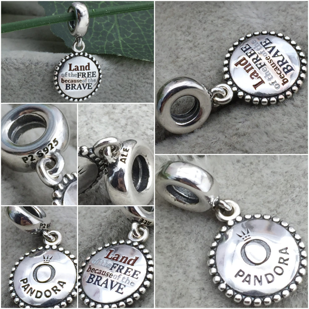pandora land of the free dangle charm