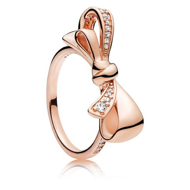 pandora rose brilliant bow ring