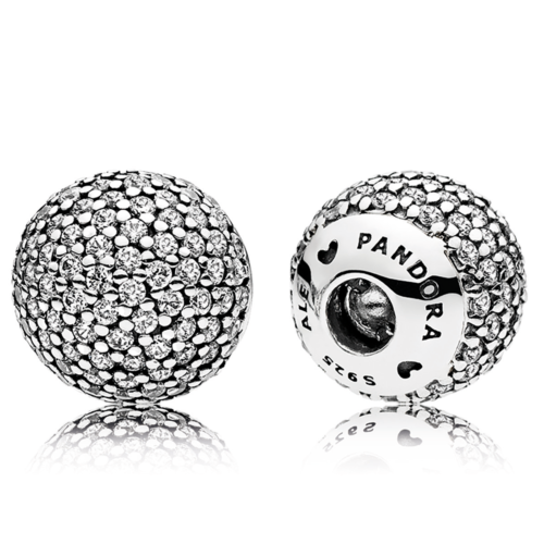 pandora pave open bangle caps
