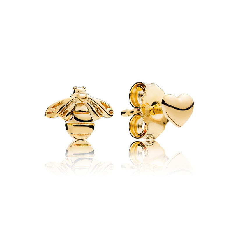 pandora silver shine shining & sparkling cz leaf earrings