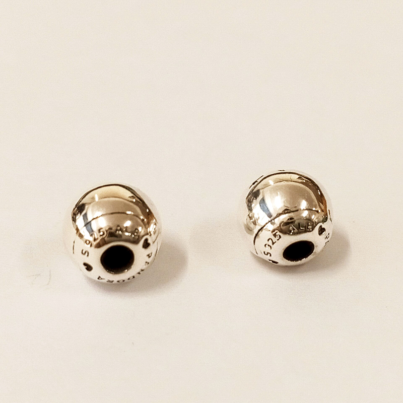 pandora sterling silver pandora logo open bangle caps