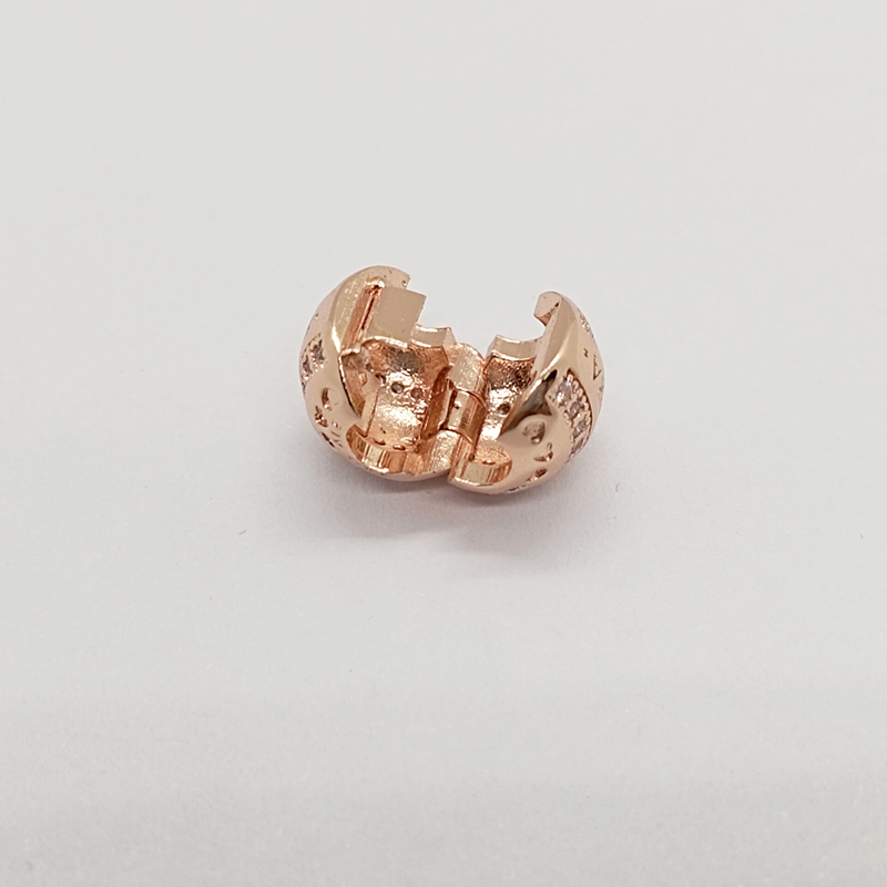 pandora silver charm shine logo hearts clip