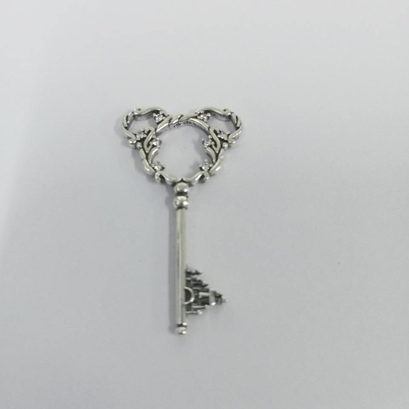 New Pandora Disney Parks Mickey Mouse Castle Key Pendant