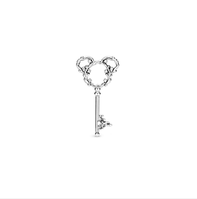 New Pandora Disney Parks Mickey Mouse Castle Key Pendant