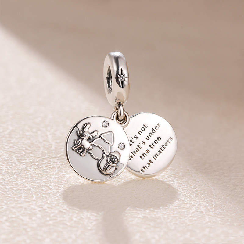 pandora dangle charm "snowy scene"