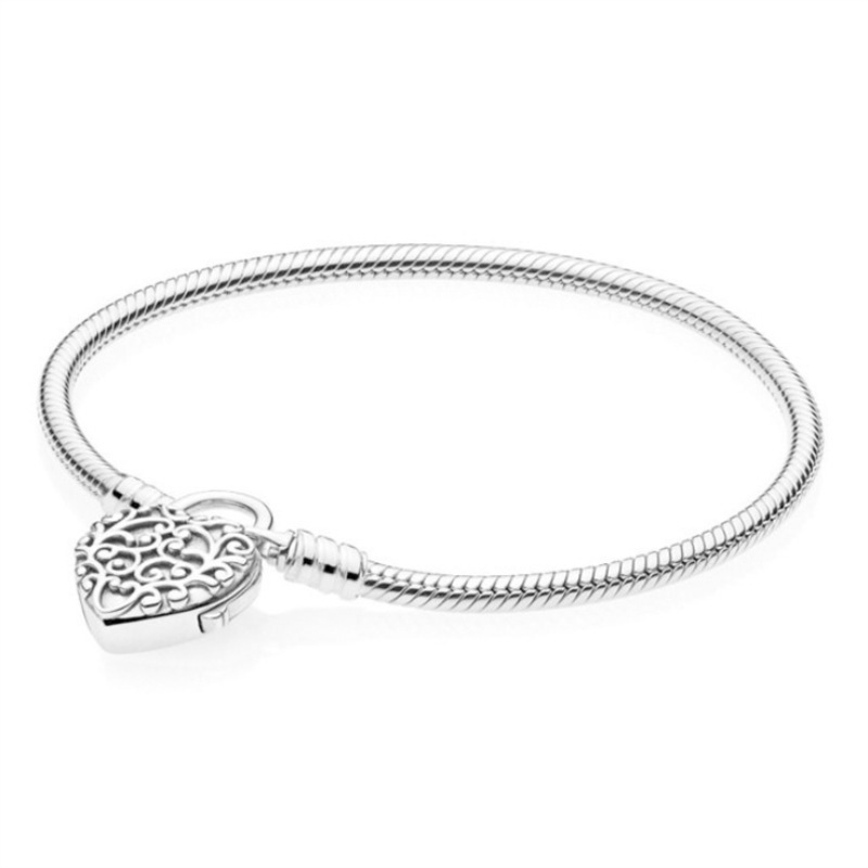 pandora (s) regal heart padlock bracelet