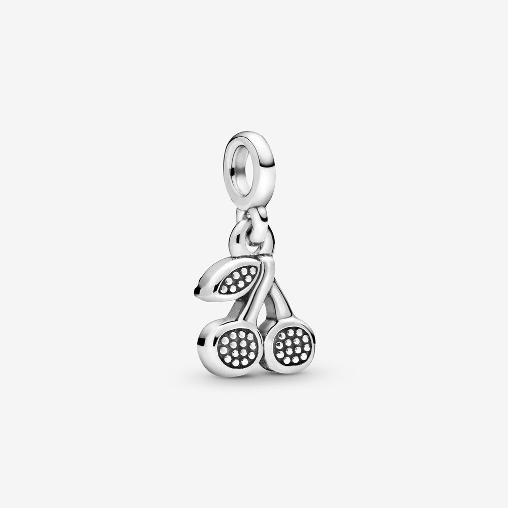 Pandora Me My Cherry, Cerise & Green Crystal Charm