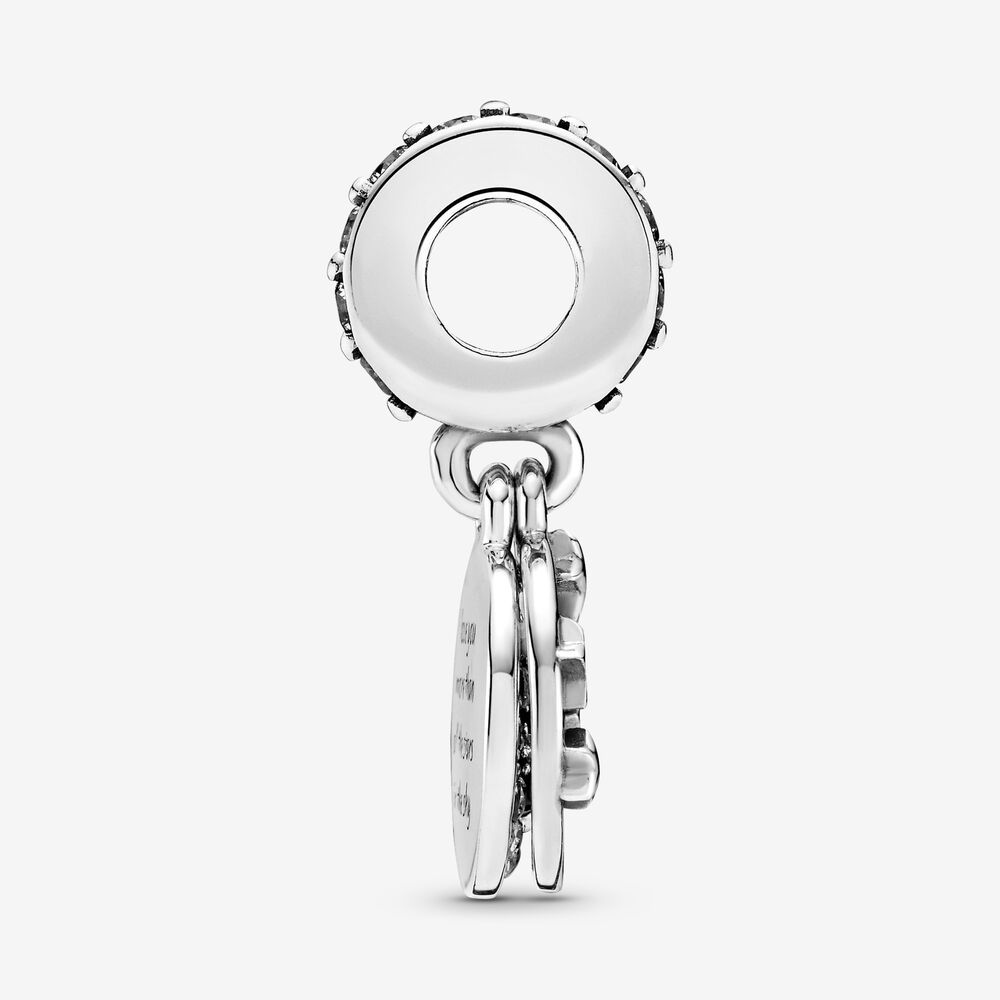 ale s925  silver pandora blue night sky crescent moon stars dangle charm