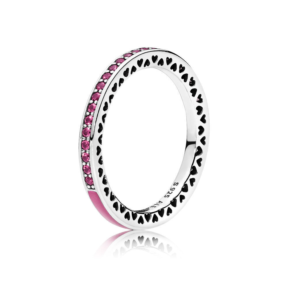pandora ring radiant hearts orchid ring