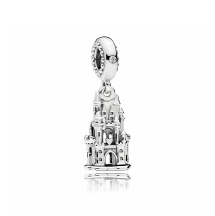 pandora ale 925 solid silver regal castle disney world pendant charm