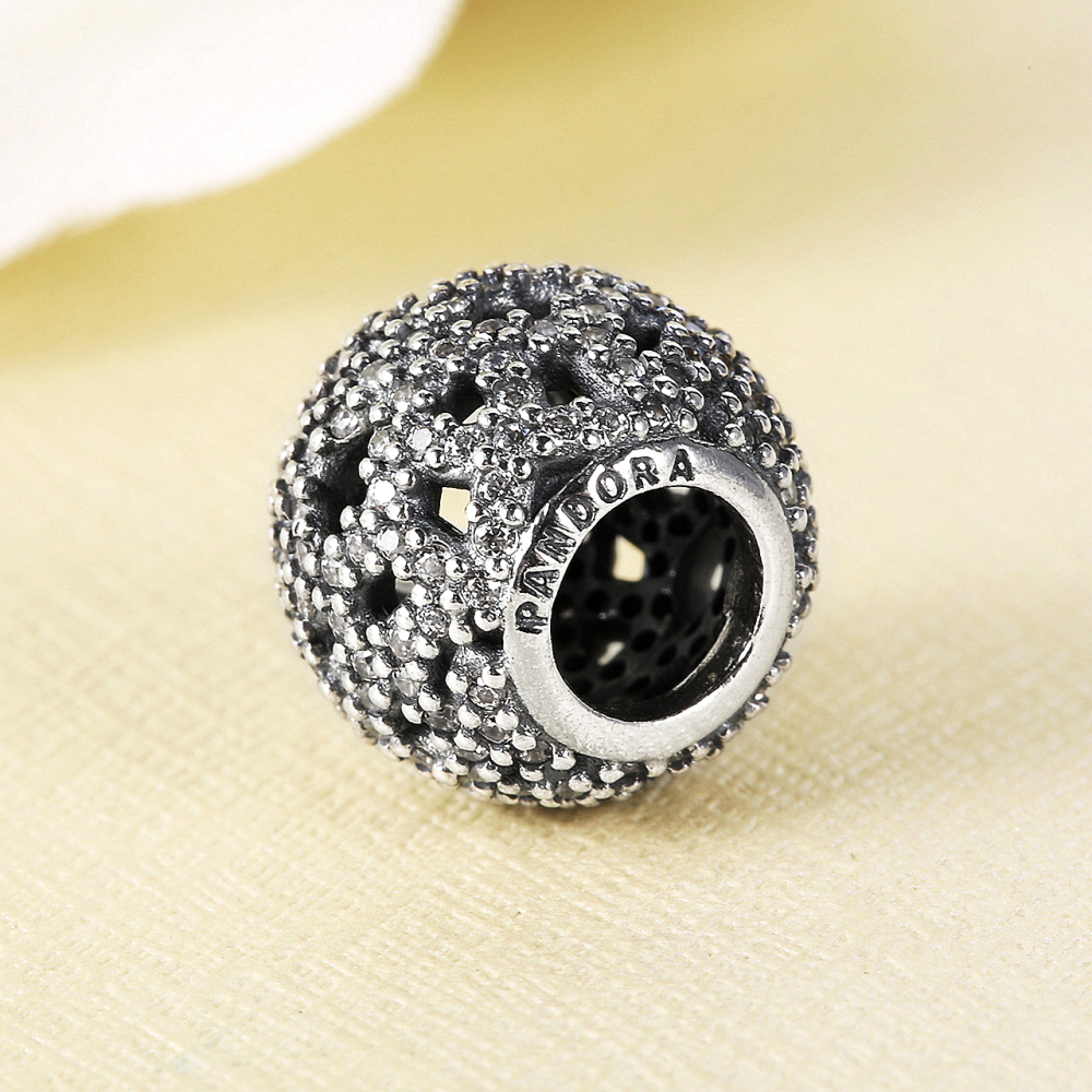 pandora charm - s925 ale -sparkling openwork lace