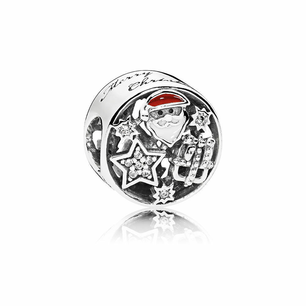 PANDORA Charm Christmas Joy Sterling Silver retired