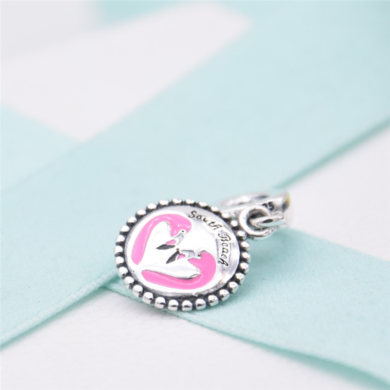 pandora south beach flamingo dangle charm