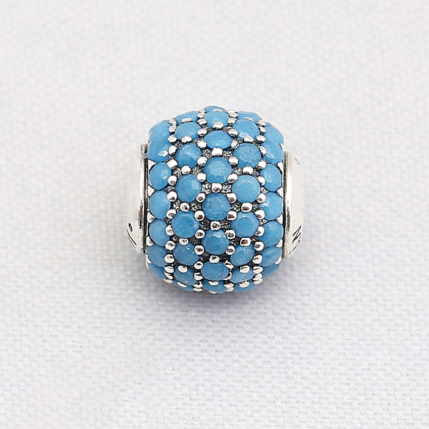 essence wisdom pandora turquoise colored crystal charm