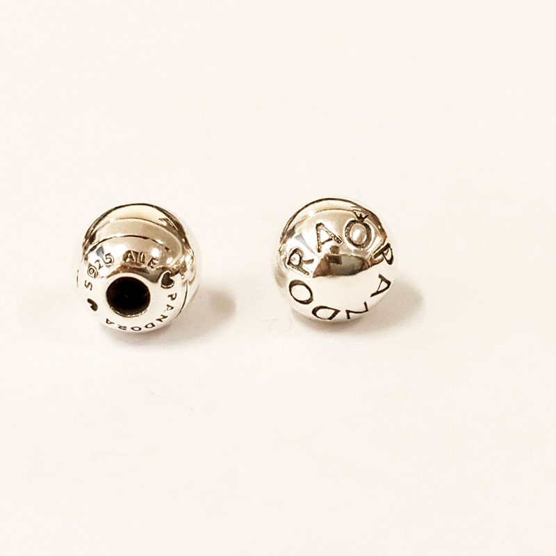 pandora sterling silver pandora logo open bangle caps