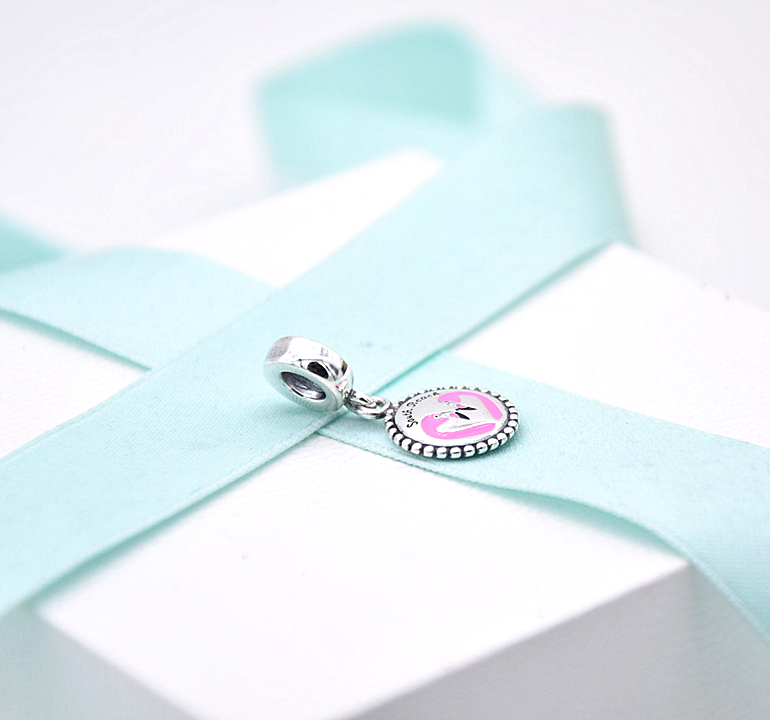 pandora south beach flamingo dangle charm