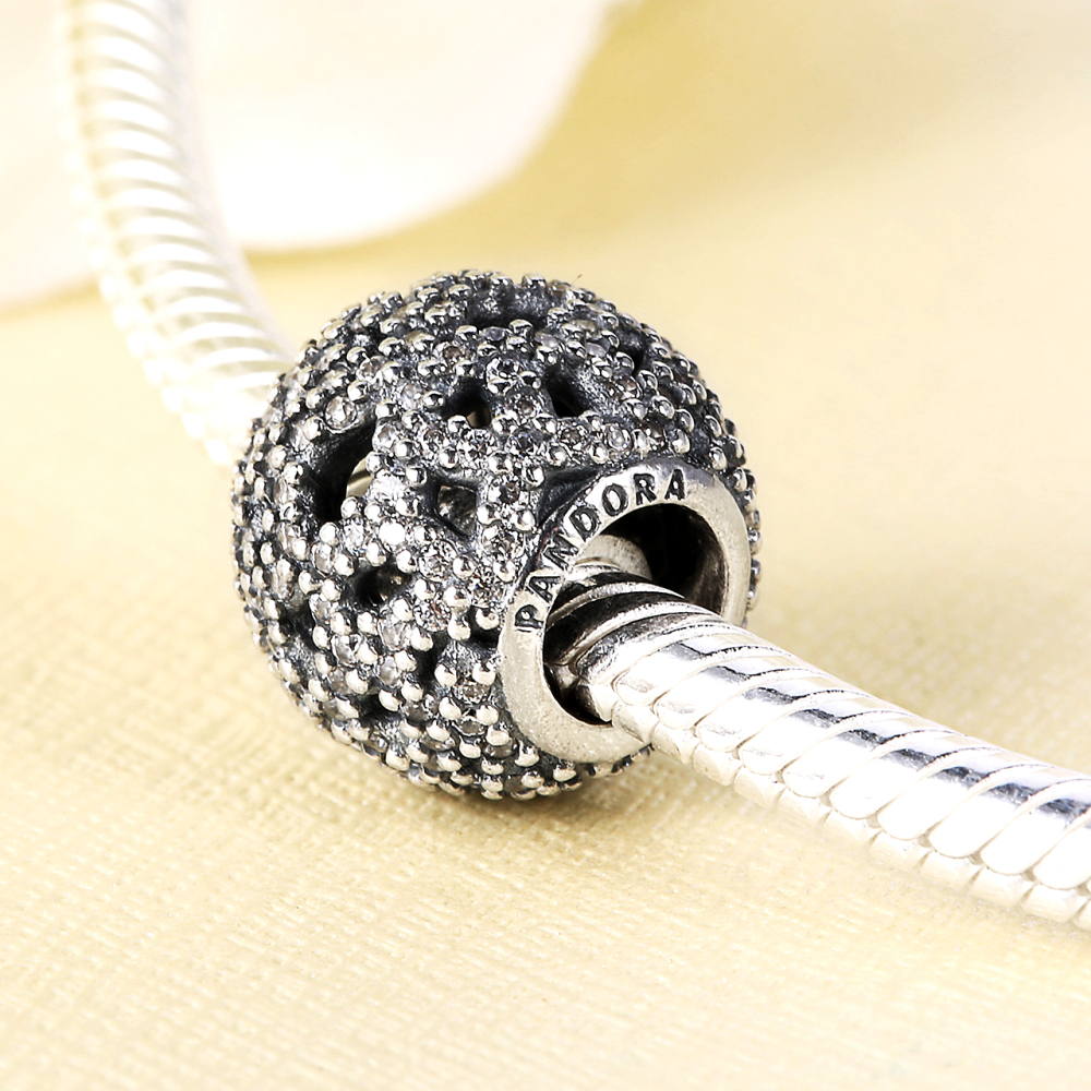 pandora charm - s925 ale -sparkling openwork lace