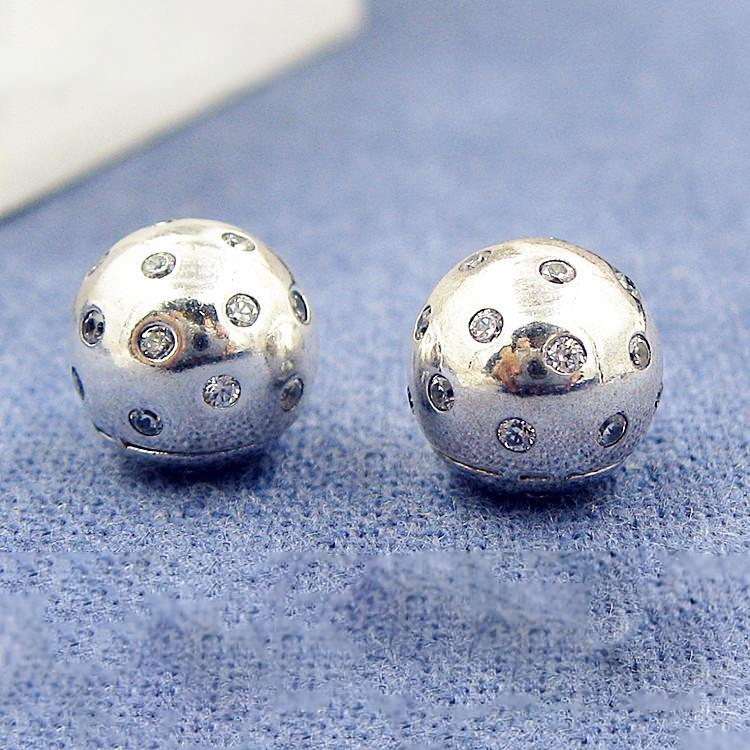 pandora open bangle shimmering end caps