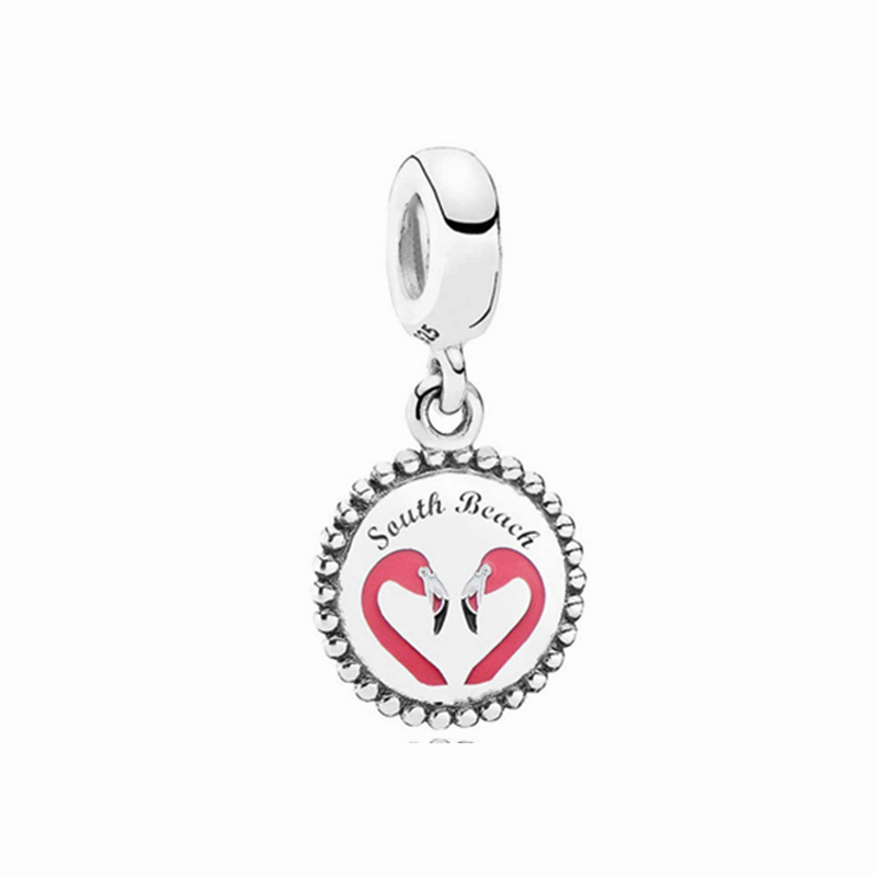 pandora south beach flamingo dangle charm