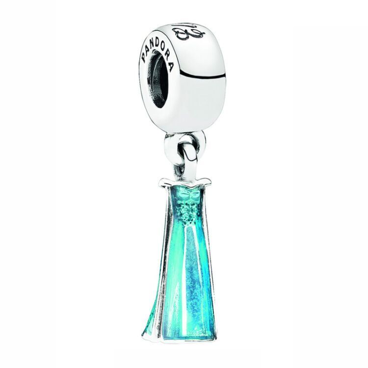 pandora silver charm elsas dress