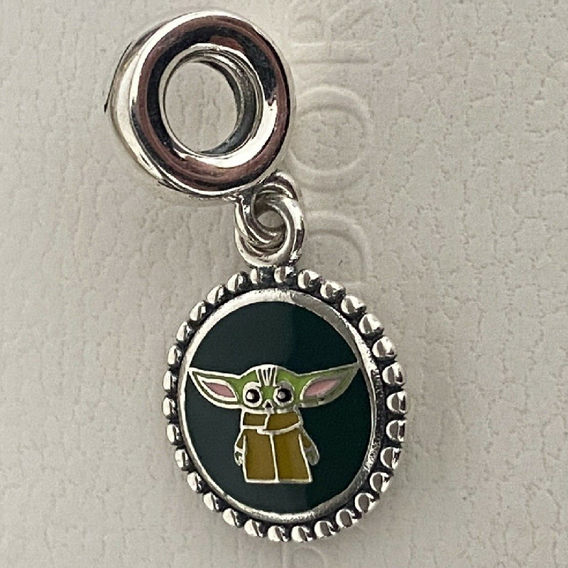 pandora disney star wars the mandalorian baby yoda the child charm dangle