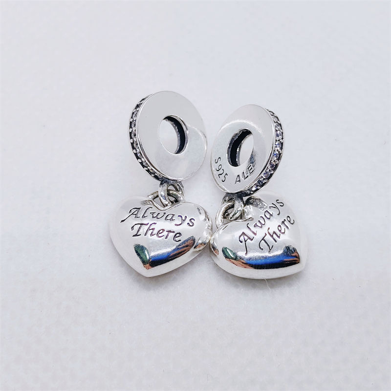 pandora best friend always there heart dangle charm