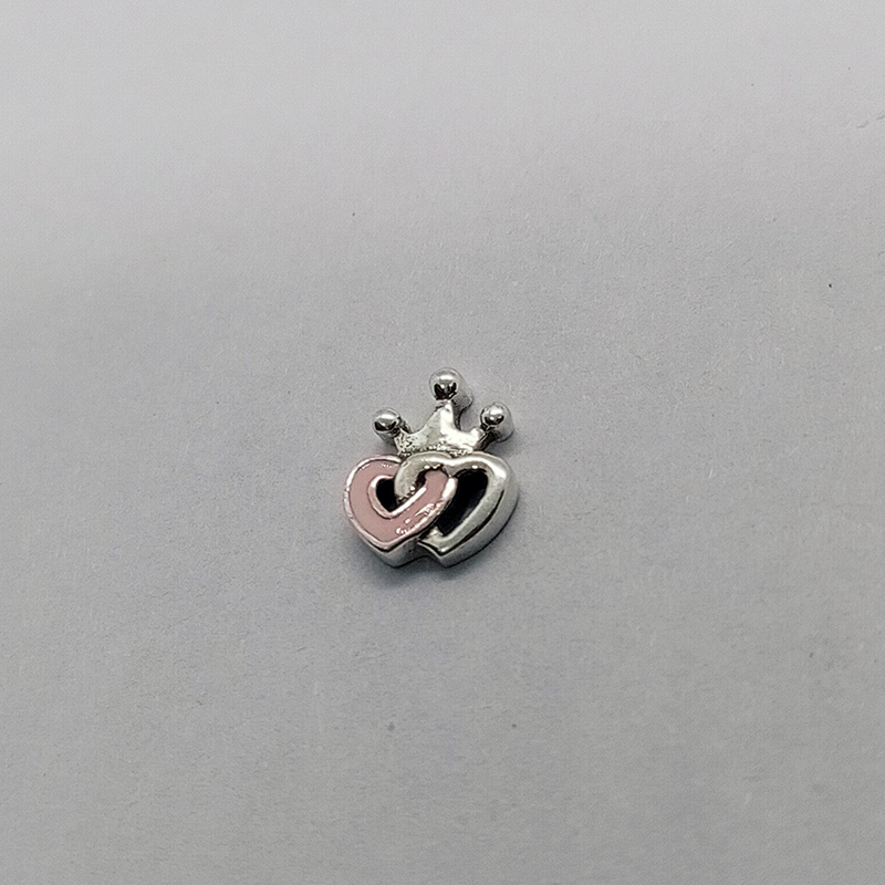 pandora crowned hearts petite floating locket charm