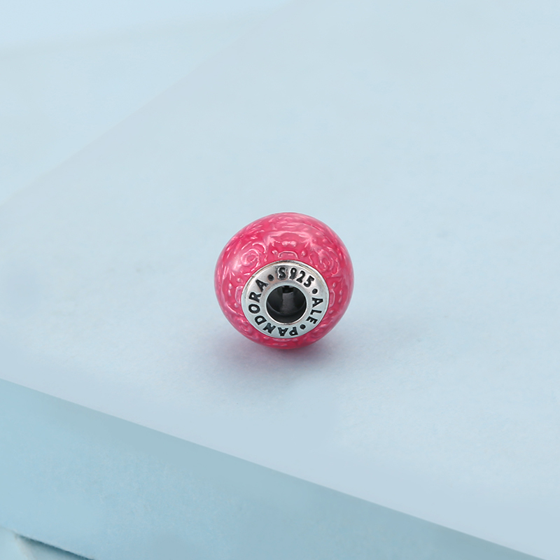 pandora essence freedom red enamel charm bead