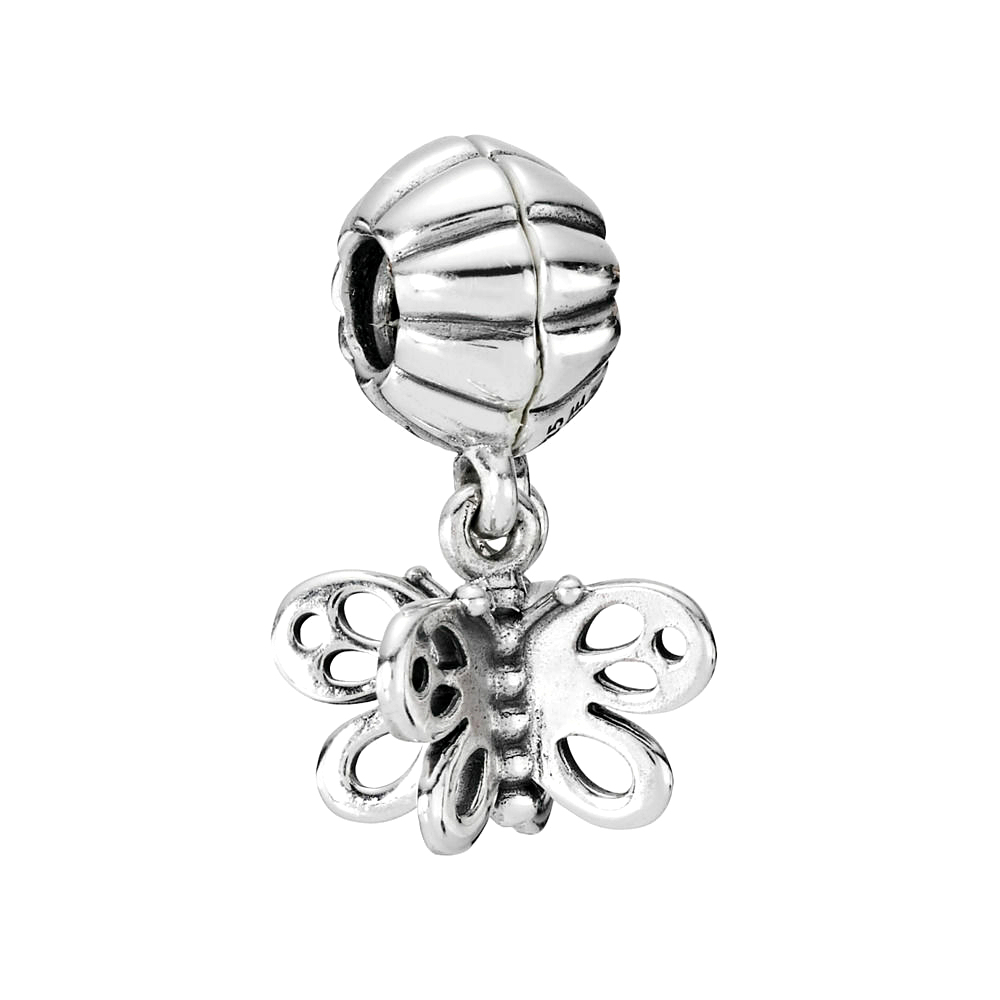 pandora silver hanging friends forever butterfly charm