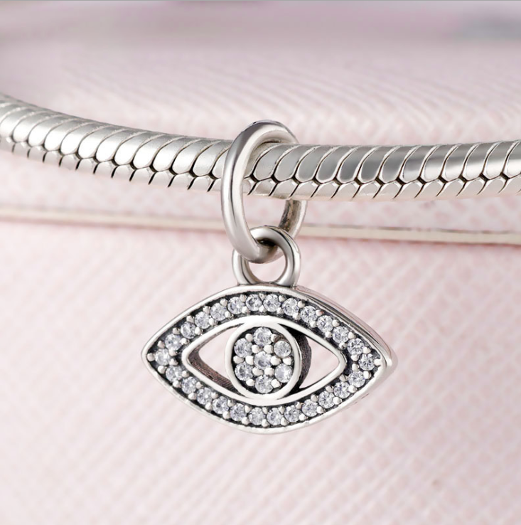 pandora symbol of insight evil eye dangle charm