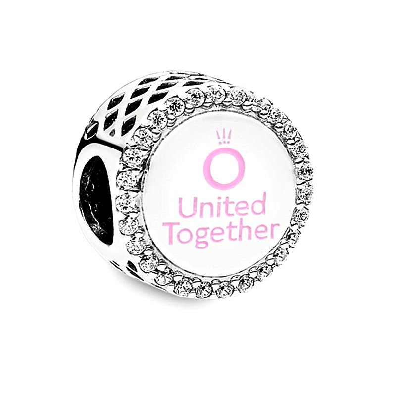 pandora silver charm united together