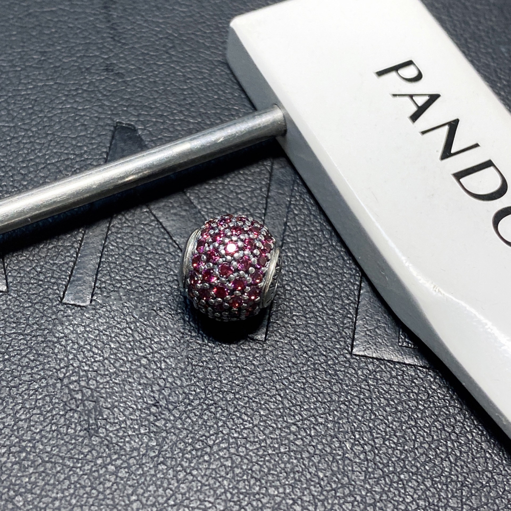 pandora essence collection sterling silver passion cz bead
