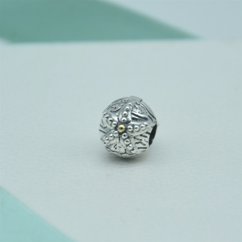 starfish pandora silver gold clip charm