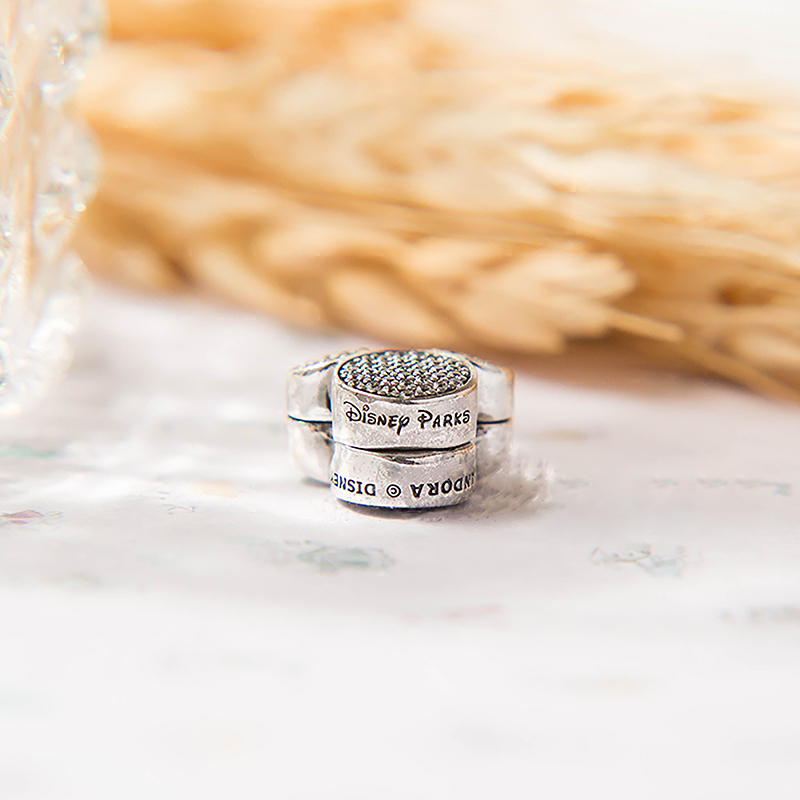 clip pandora pave head/cobblestone head mickey land paris