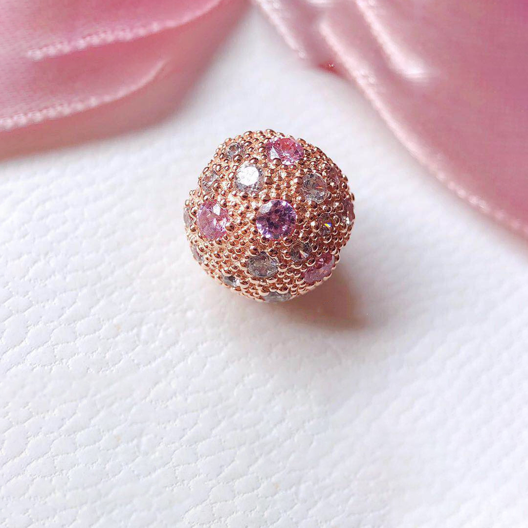 pandora ale rose gold rose pink cosmic stars clip