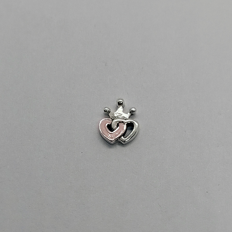 pandora crowned hearts petite floating locket charm