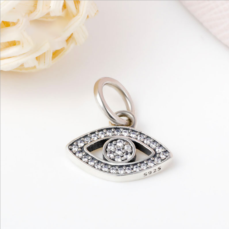pandora symbol of insight evil eye dangle charm