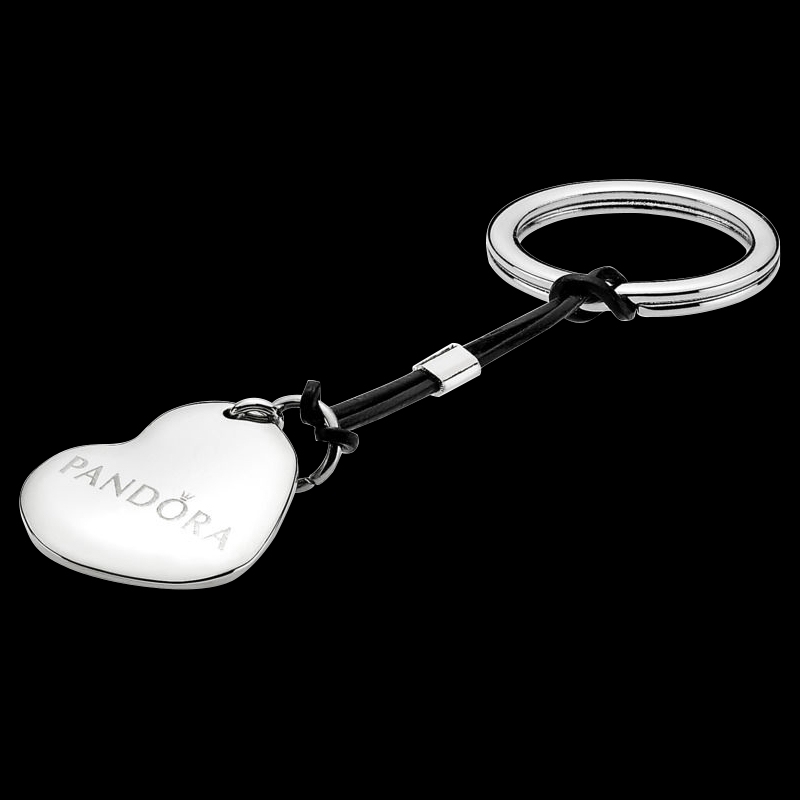 pandora silver heart pandora clasp opener/key ring