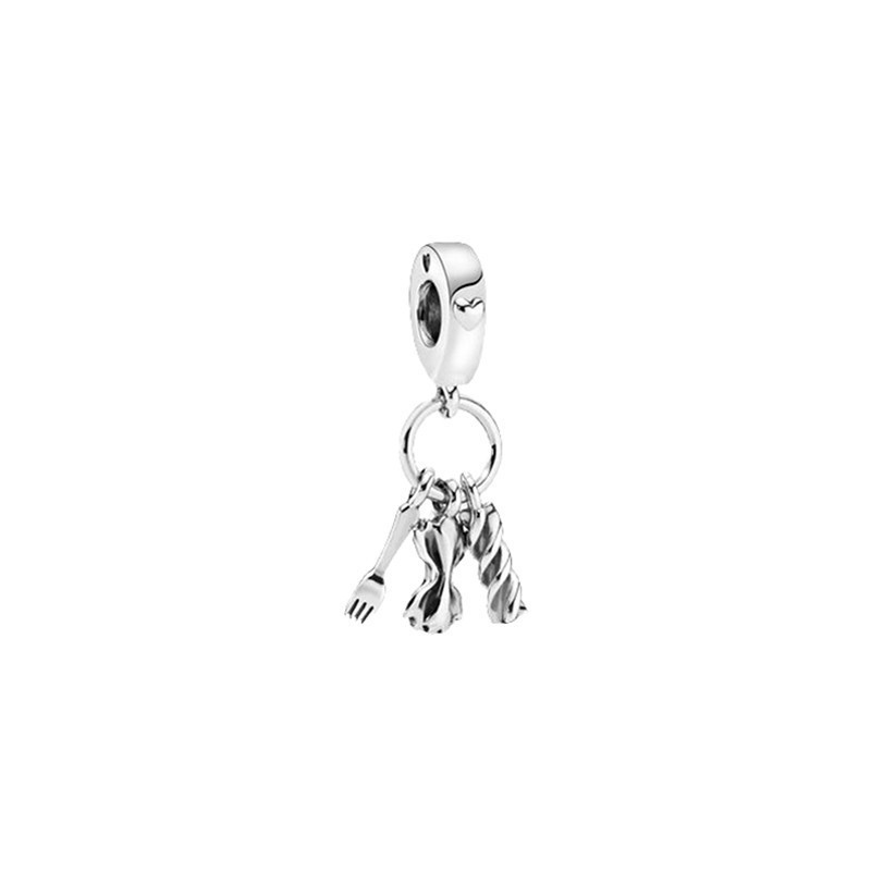 love pastapandora silver italy dangle charm
