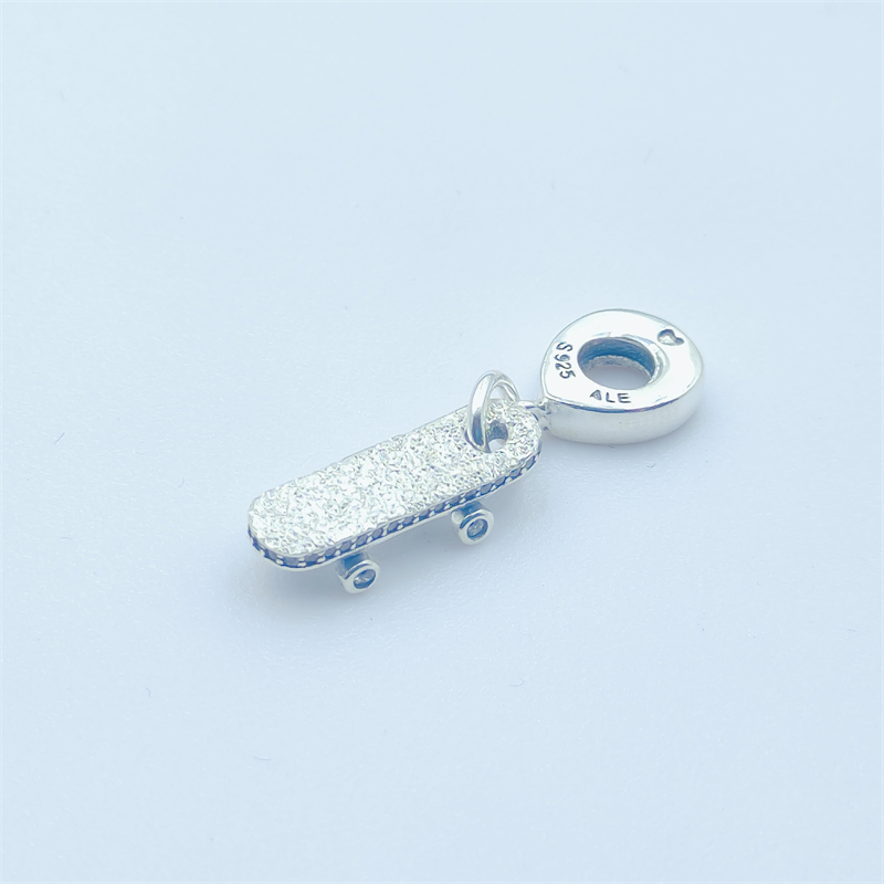 be free skateboardpandora sterling silver with cz charm